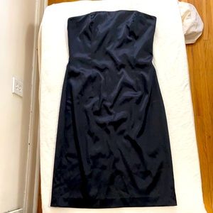 Strapless black dress